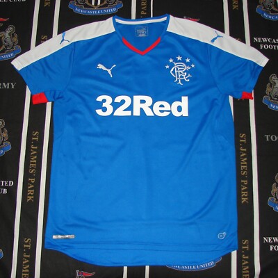 Rangers Gers Scotland Home 2015 2016 Football Shirt Jersey Puma Size L