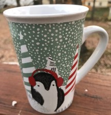 Starbucks Christmas Holiday Penguin 11 ounce Ceramic Coffee Mug