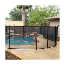 VINGLI Swimming Pool Fence 4Ft x 108Ft, Ground Safety Fencing, Black 4’