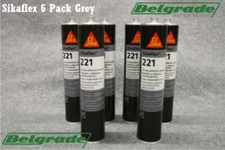 Sikaflex-221 Adhesive and Sealant 10.1 fl. oz Cartridge Gray (6pk)
