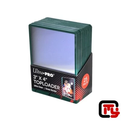 Toploader Ultra Pro - 25 Protections Rigides pour Cartes - Bordure Verte