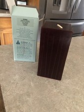 Partylite Teakwood & Cardamom Square Pillar Candle 3" x 6" NEW NIB