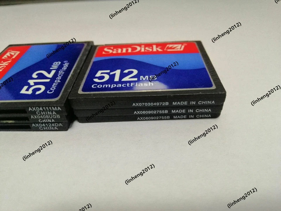 5pcs 512MB SanDisk CompactFlash CF Memory Card 512MB SDCFJ/SDCFB - image 2 of 2