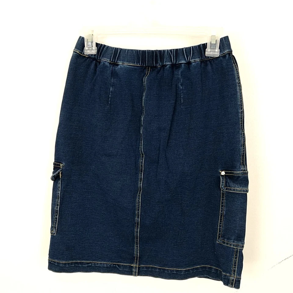 Dream Jeanies Quacker 工厂女式 XS 铅笔裙深洗口袋 — 第 4/4 张图片