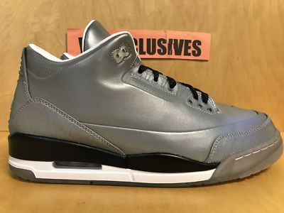 Nike Jordan Retro 3 5LAB3 Reflective Silver 3M 631603-003 Size 10.5