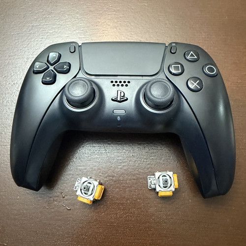 Custom Black Wireless Controller Upgrade Hall Effect Compatible With PS5