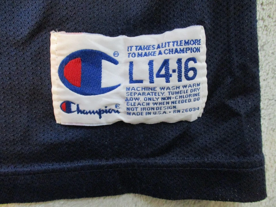 Camiseta Vintage Houston Rockets Masculina Grande 14-16 Marinha NBA Campeão de Basquete Anos 90 - Imagem 4 de 4