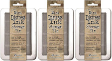 Tim Holtz Mini Distress Ink Storage Tins - Pack of Three Tins 