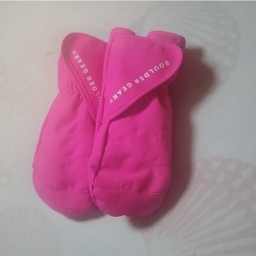 Boulder Gear Pink Winter Mittens Size Medium