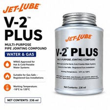 Jet-Lube V-2 PLUS Pipe Jointing Compound | Multi-Purpose Water & Gas