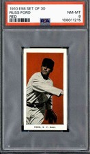 1910 E98 Russ Ford (Red) - PSA 8
