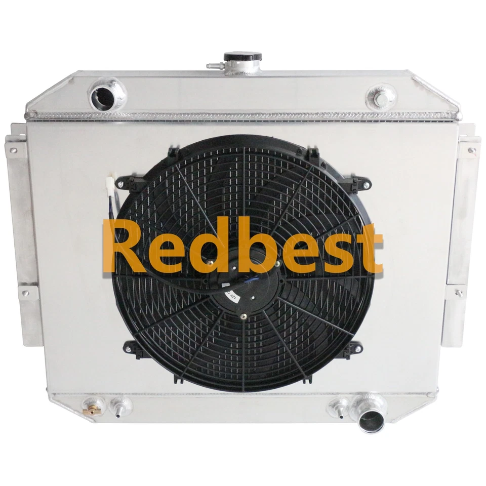 3Row Radiator Fan For 71-78 Dodge D/W D100 Series D150 D200 D300 318 360 400 440 - Image 4 of 4