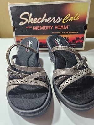 Skechers Cali Rumblers Wave - New Lassie Strappy Wedge Sandals