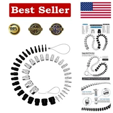 Stainless Steel Nut & Bolt Thread Gauge Set - Quick Size Identification