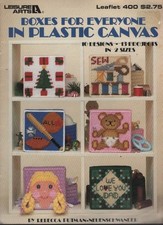 VTG LEISURE ARTS BOXES FOR EVERYONE IN PLASTIC CANVAS 400