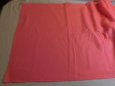 VTG FABRIC GOGO FABRIC POLY BRIGHT PINK 70's 1 7/8 yard POLYESTER MCM GROOVY 60s