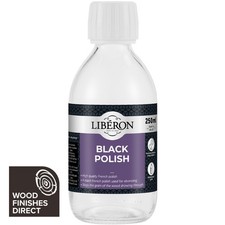 Image of Liberon Black Polish - 250ml - Ebonising Opaque French Polish - Free P&P