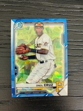 2021 Bowman Chrome Sapphire #BCP24 Pirates Oneil Cruz