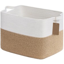 Woven Storage Baskets for Organizing, Nursery Toy Baskets Storage Kids, Cotto...