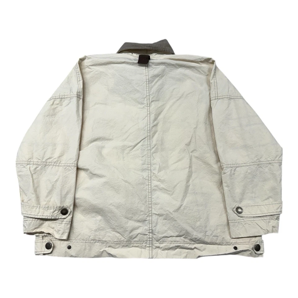 Free People We The Free Cori 打蜡夹克 Barn Chore 大衣象牙色女式 S 码 — 第 4/4 张图片