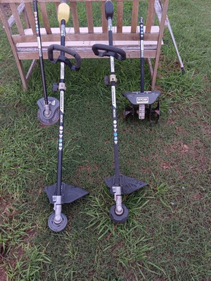 #ad Ryobi Expand It 40V Battery String Trimmer 2 Adjustable Handle Yellow Black $99.00