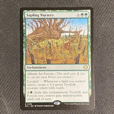 Sapling Nursery 192 Rare Lorwyn Eclipsed Magic: The Gathering Near Mint
