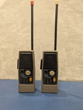 GE General Electric Vintage Walkie Talkie Set Model 3-5954A with Morse Parts Lot