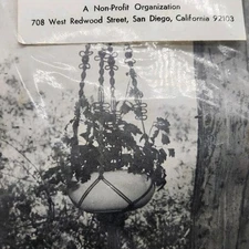 Vtg Personal Touch Macrame Plant Hanger Kit Beige Color Beaded Beginner