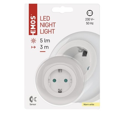 LED Night Light Warm White Light 5 Lumens, 3 Meter Beam Distance Dusk to Dawn Sens...