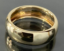 9K Yellow Gold Plain Wedding Band Ring Size L 1/2 - 6