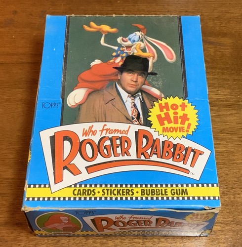 Nice Clean 1988 Topps Who Framed Roger Rabbit Wax Box 36 Sealed Packs ...