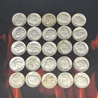 1964 Roosevelt Dimes 90% Silver - Lot Of 25