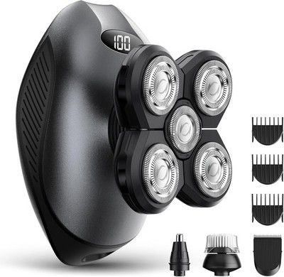 IPX7 Waterproof Men s Shaver with 5D Floating Head & LED Display