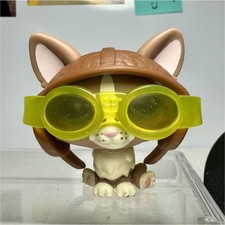 Littlest Pet Shop Blythe Corgi Figure #1864 Helmet and Yellow Goggles