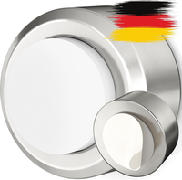 TüRstopper Wand Edelstahl (1X) Wandpuffer Selbstklebend - 100% Made In Germany -