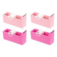 4Er-Pack Klebebandhalter FüR Schreibtisch, Pink & Rosé, FüR Desktop