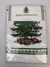 "Mantel Spode blanco jacquard árbol de Navidad 60"" X 102"""