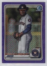 2020 Bowman Chrome Prospects Mega Box Purple Mojo Refractor Cristian Javier g2u