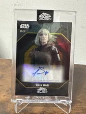 IVANNA SAKHNO 2024 TOPPS STAR WARS CHROME BLACK GOLD SHIN HATI AUTO 08/50