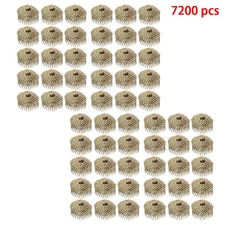 7200Pcs 1-3/4" × 0.12" 15 Degree Coil Roofing Nail 3/8" Head Diameter Galvanized