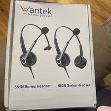 Phone Headset With Microphone Noise Cancelling Telephone Call Center A681N