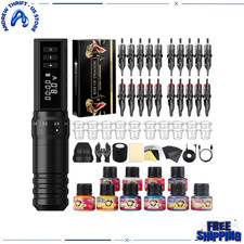 Cordless Tattoo Pen Kit with Dual Batteries, 6 Stroke Settings
