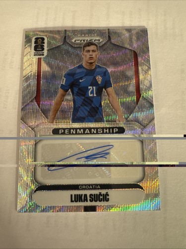 Luka Sucic 2026 Prizm World Cup - Silver Wave Prizm Auto SP - Croatia