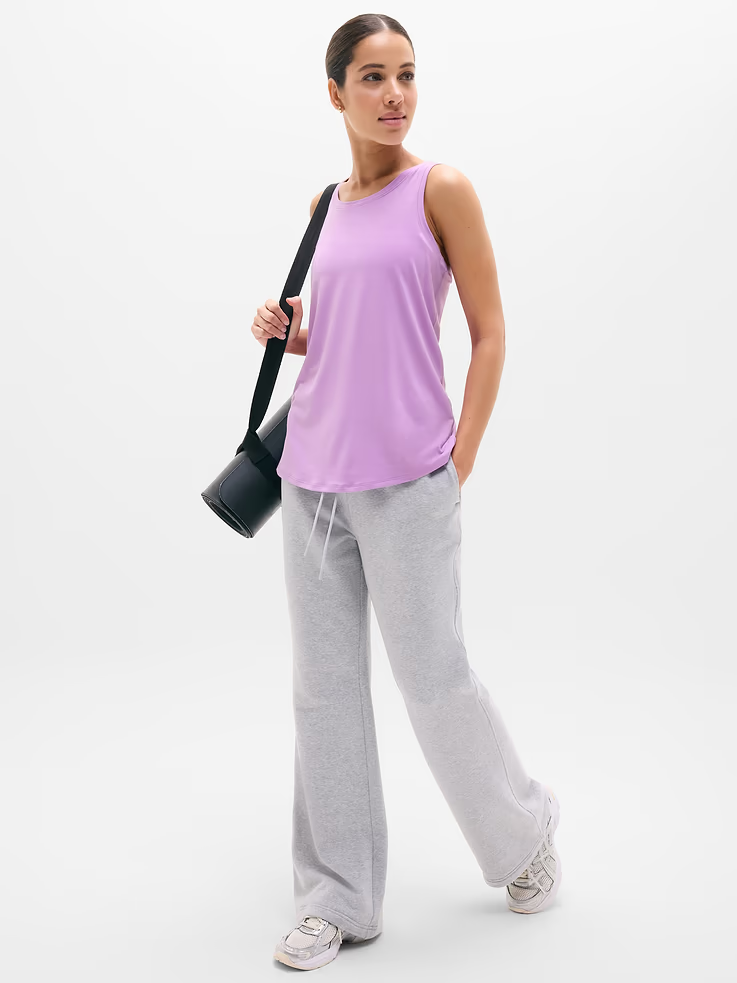 New Athleta M Move With Ease Tank Wildflower Purple Medium Regular