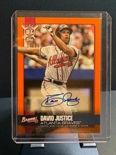 2021 Topps Big League Dave Justice Auto74/99 Orange Parallel