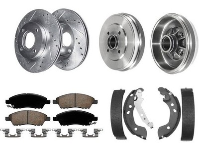 For 2012-2019 Nissan Versa Brake Pad Rotor and Drum Kit Detroit Axle 63846GZVN