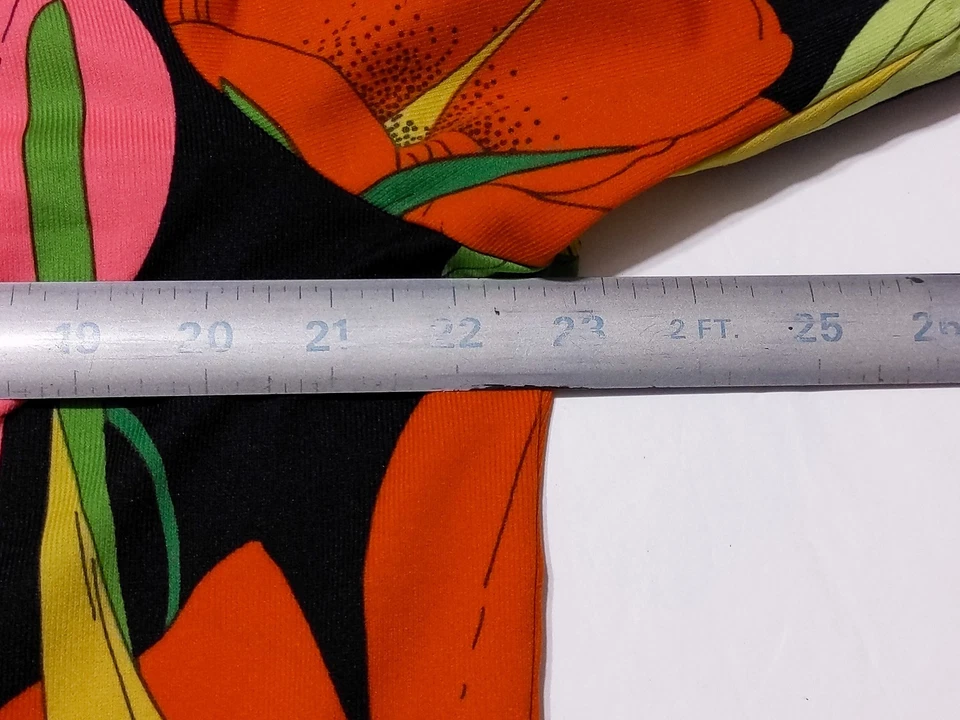 复古 WALTAH CLARKE'S 夏威夷衬衫 20 世纪 60 年代 20 世纪 70 年代花卉迪斯科领大号 L — 第 4/4 张图片