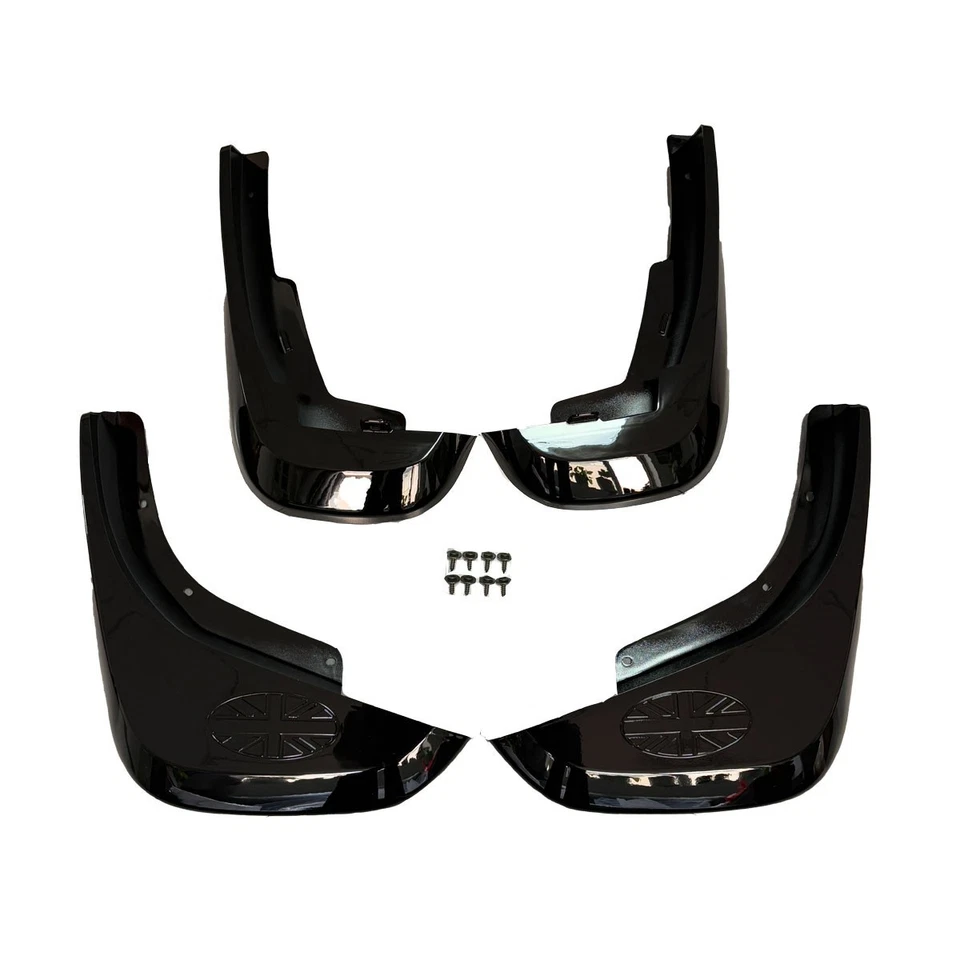 FOR LAND ROVER DEFENDER 90 110 2020+Gloss BLACK FLAPS MUDFLAPS MUDGUARDS FENDER - Image 2 of 4