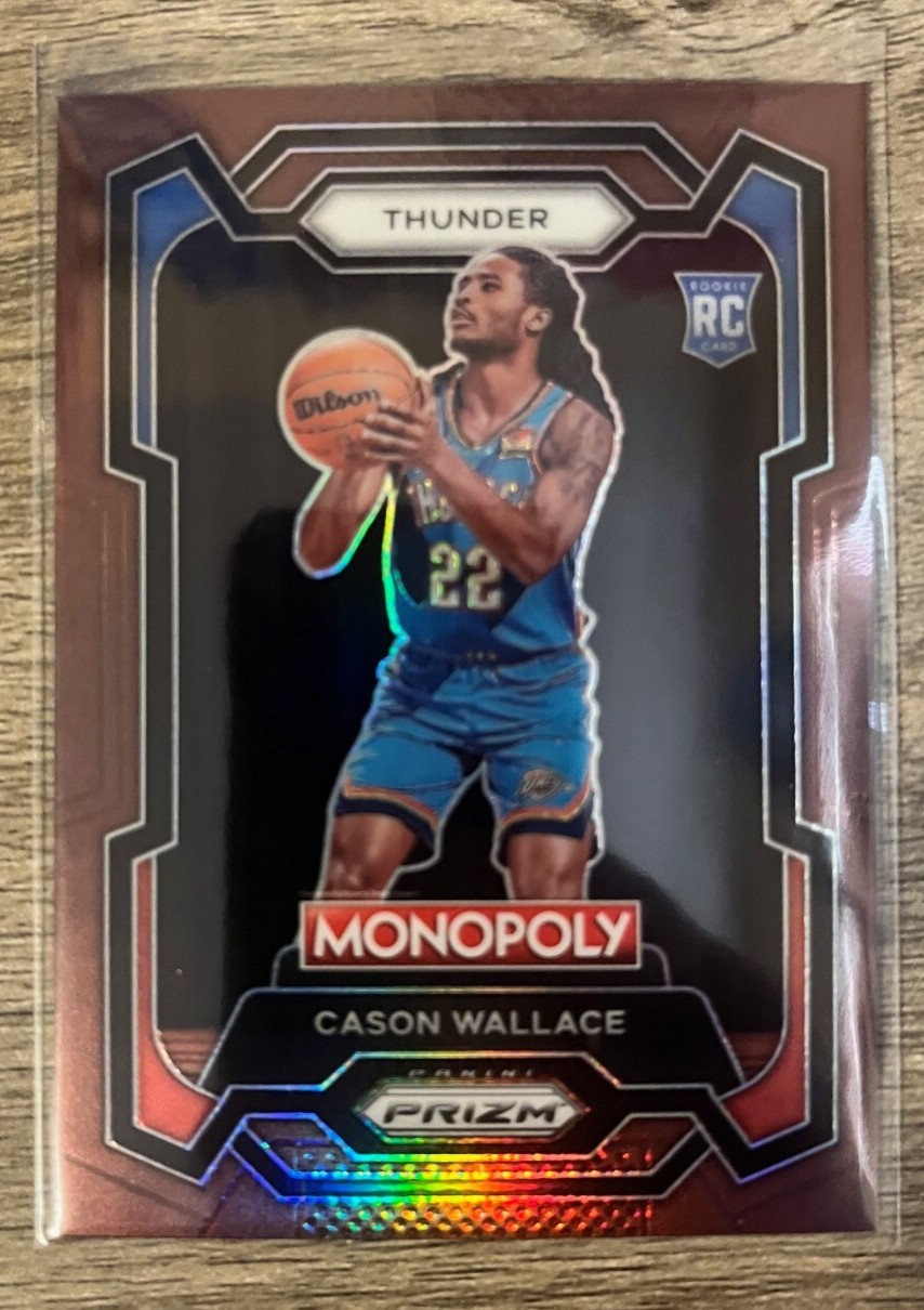 Cason Wallace 2023-24 Panini Prizm Monopoly Brown Prizm Rookie /249 - Thunder