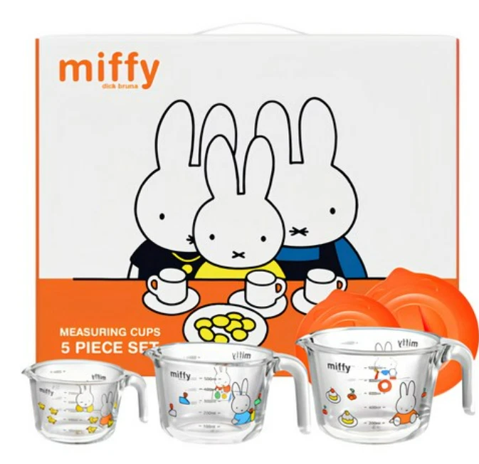 Miffy heat-resistant glass Measuring Cup 5p Set